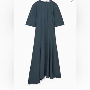 COS Asymmetric Draped Midi Dress Brand New With Tags Never Been Worn